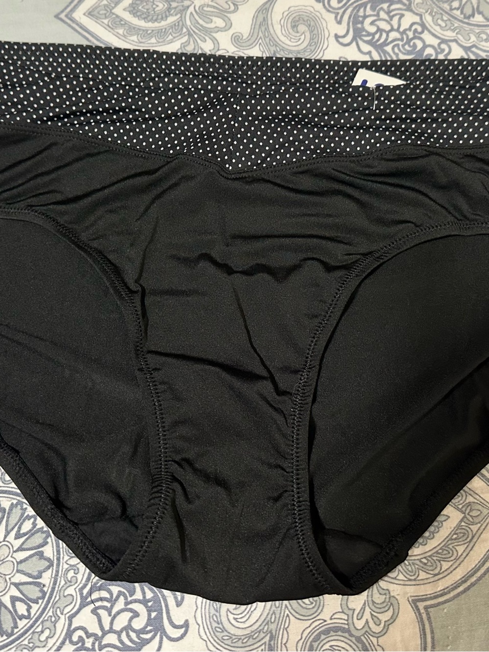 Women Warners Panties with Polka Dot Waistband